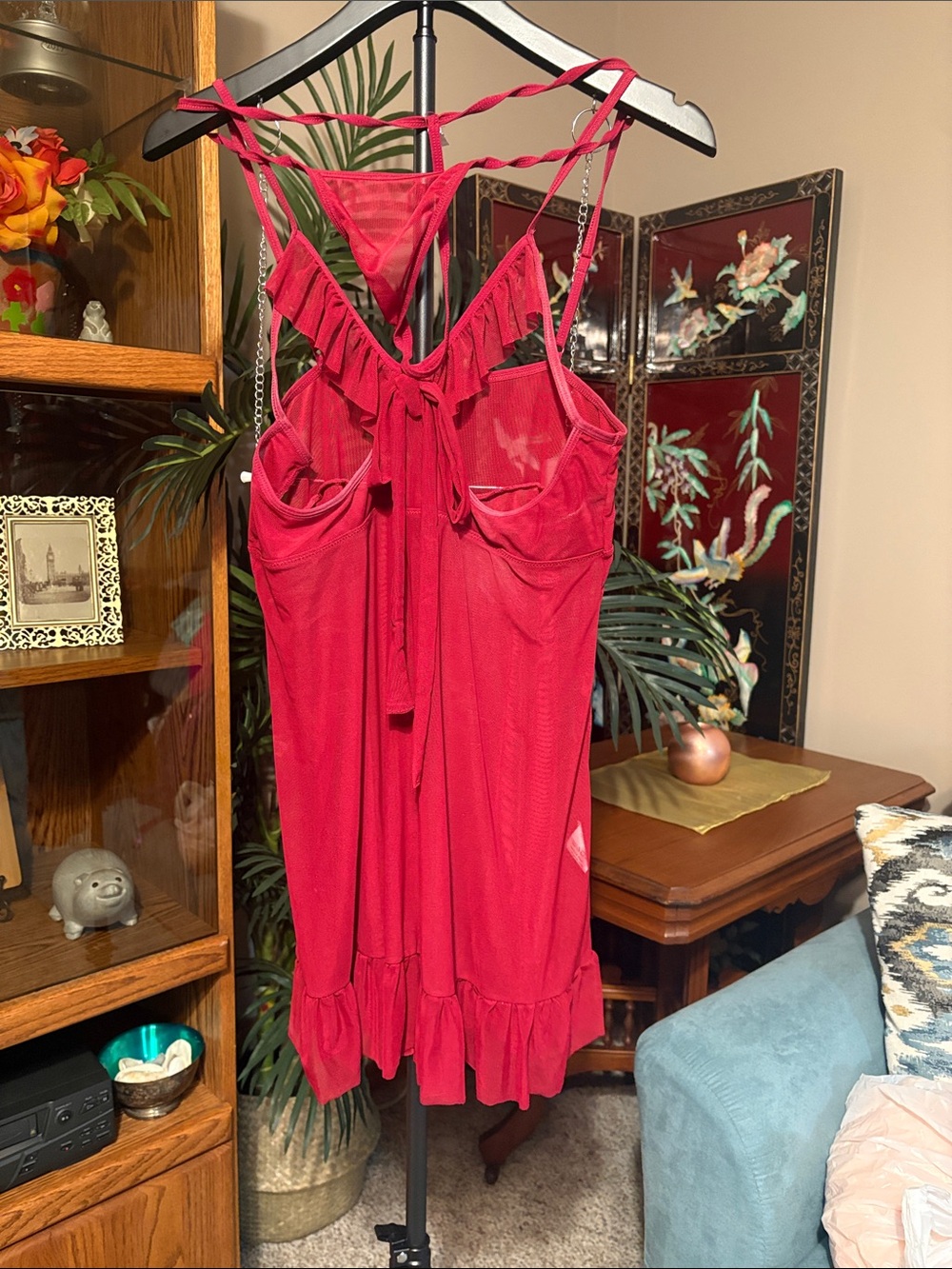 Red Ruffled Nightie
